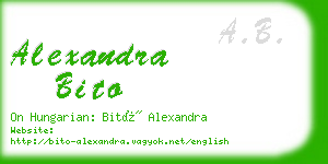 alexandra bito business card